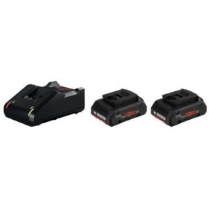 Bosch 2x Werkzeugakku ProCORE Professional 1600A016GB Lithium-Ionen-Akku 4Ah 18Volt + Schnellladegerät GAL 18V-40 Professional