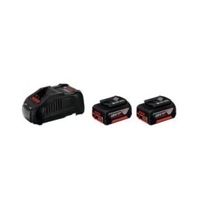 Bosch Werkzeugakkus mit Schnellladegerät Starter-Set Lithium-Ionen 2x 5,0 Ah