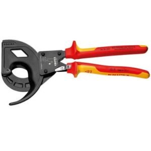 Knipex Kabelschere VDE rot Spezial-Werkzeugstahl in Sondergüte (geschmiedet, ölgehärtet) 320x188x39mm 95 36 320
