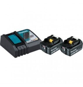 Makita 2x Werkzeugakku BL1840B 197490-7 Lithium-Ionen-Akku 4Ah 18Volt + Schnellladegerät DC18RC