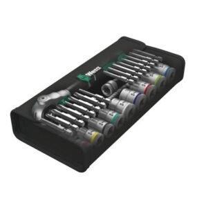 Wera 8100 SB 6 Zyklop Speed- Knarrensatz, 38 Antrieb, metr