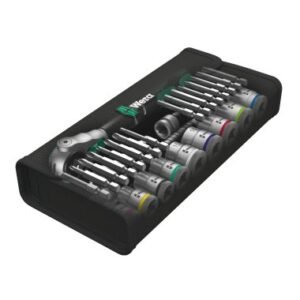 Wera 8100 SB 6 Zyklop Speed- Knarrensatz, 38 Antrieb, metr