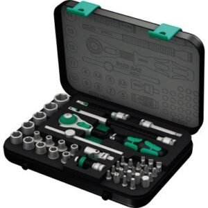 Wera Ratschenkasten Steckschlüsselsatz Zyklop 8100 05003533001 1/4" (6.3 mm) klein 42 teilig