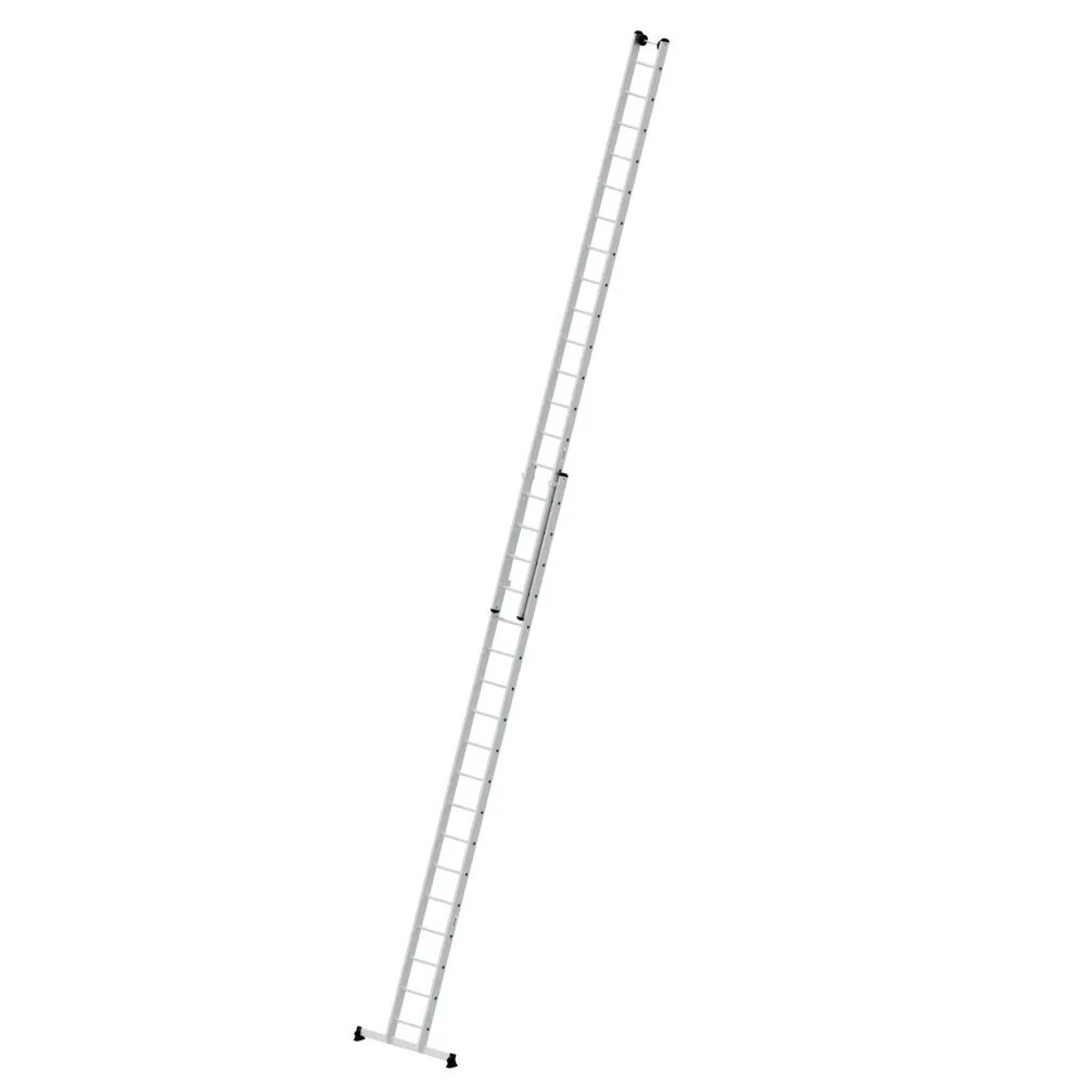 MUNK - Sprossen-Schiebeleiter 2-teilig mit nivello®-Traverse 2x18 Sprossen