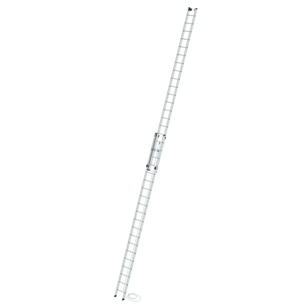 MUNK - Sprossen-Seilzugleiter 2-teilig ohne Traverse 2x20 Sprossen