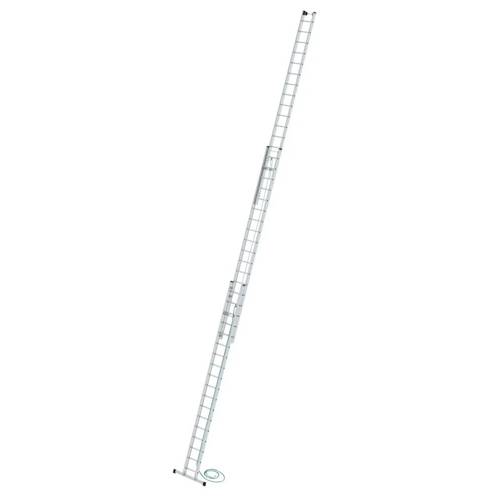 MUNK - Sprossen-Seilzugleiter 3-teilig mit Standard-Traverse 3x18 Sprossen