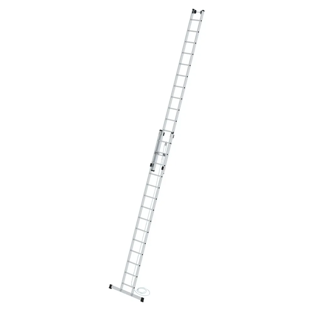 MUNK - Sprossen-Seilzugleiter 2-teilig mit Standard-Traverse 2x14 Sprossen