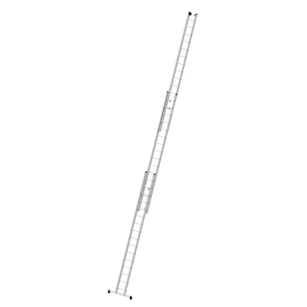 MUNK - Sprossen-Seilzugleiter 3-teilig mit nivello®-Traverse 3x16 Sprossen