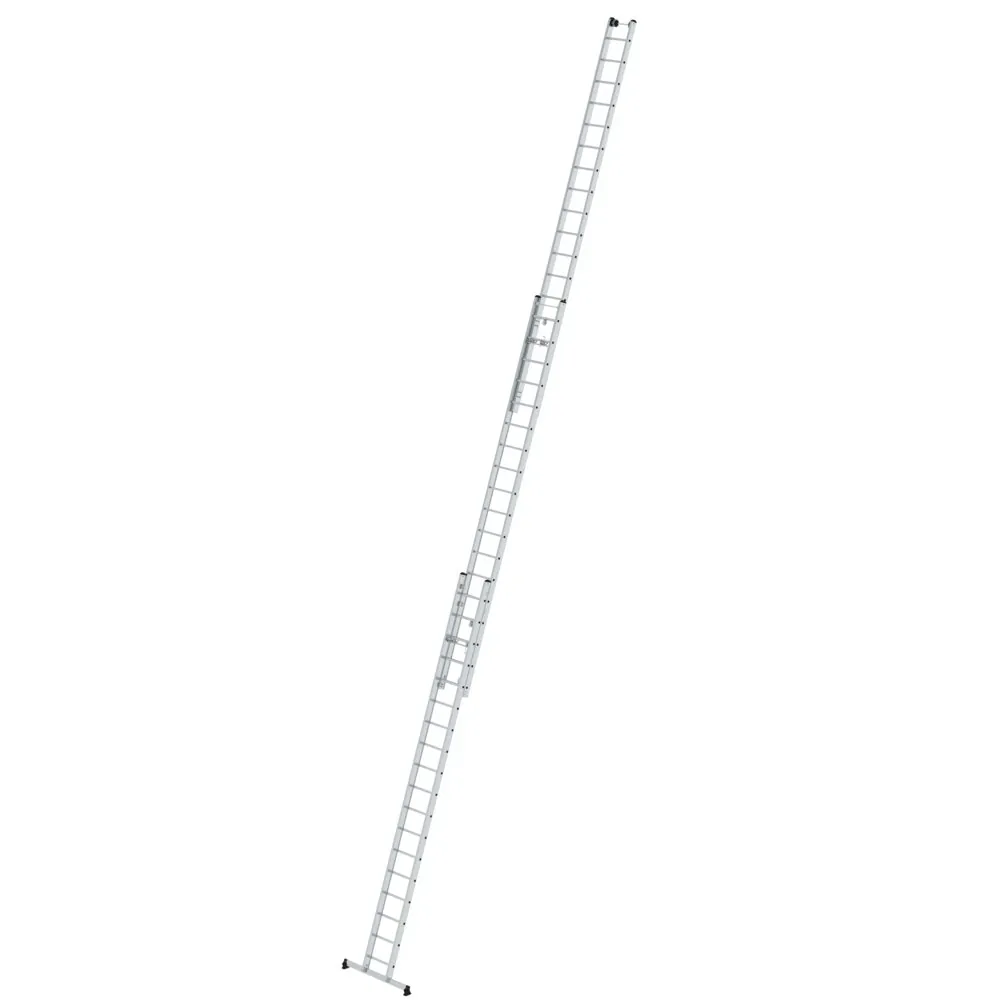 MUNK - Sprossen-Seilzugleiter 3-teilig mit nivello®-Traverse 3x18 Sprossen