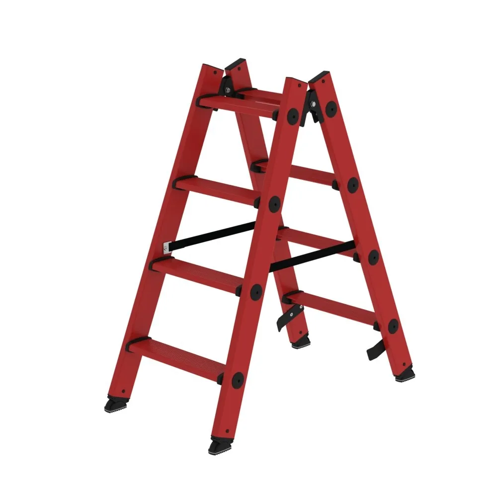MUNK - Stufen-Stehleiter beidseitig begehbar GFK 2x4 Stufen
