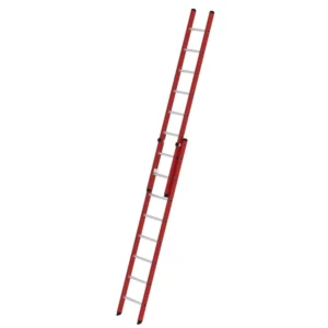 MUNK - Sprossen-Schiebeleiter 2-teilig GFK/Alu ohne Traverse 2x8 Sprossen