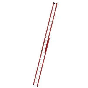 MUNK - Sprossen-Schiebeleiter 2-teilig GFK/Alu ohne Traverse 2x12 Sprossen