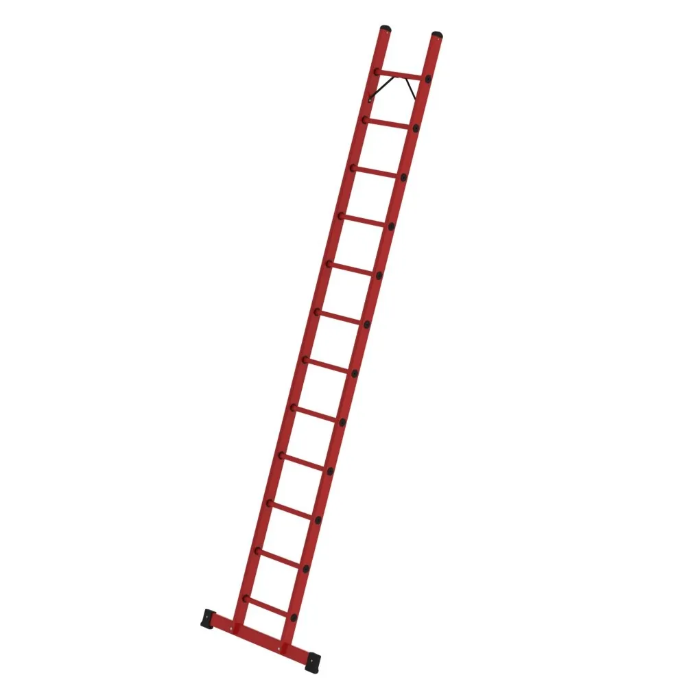 MUNK - Sprossen-Anlegeleiter GFK mit Traverse 12 Sprossen