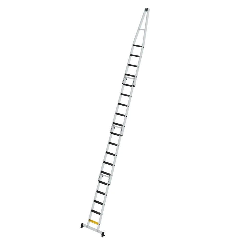 MUNK - Stufen-Glasreinigerleiter-Satz mit nivello®-Traverse und clip-step R13 4-teilig