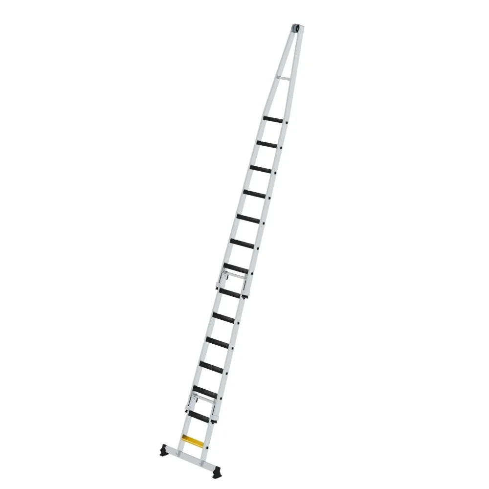 MUNK - Stufen-Glasreinigerleiter-Satz mit nivello®-Traverse und clip-step R13 Kombi mit