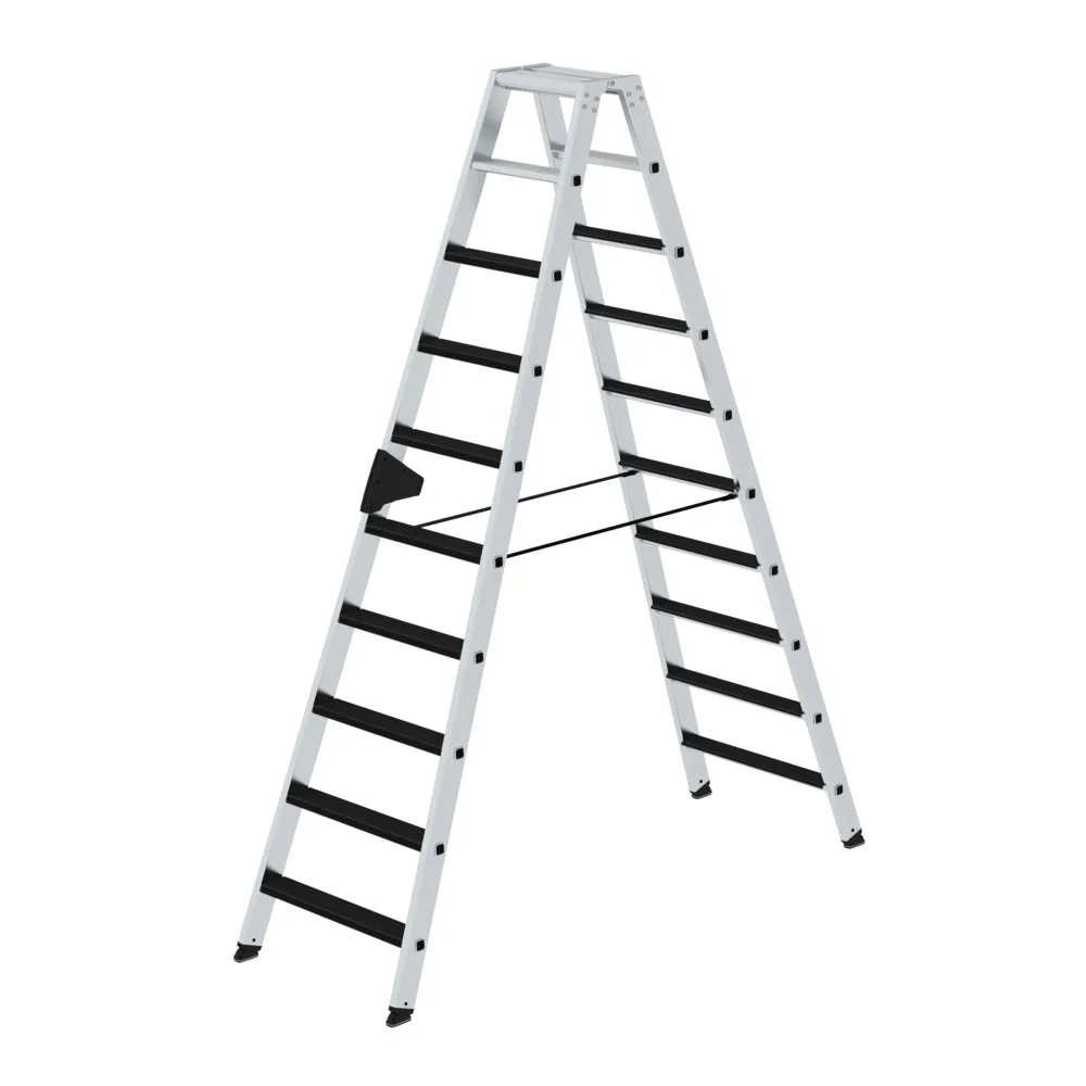 MUNK - Stufen-Stehleiter beidseitig begehbar mit clip-step 2x10 Stufen