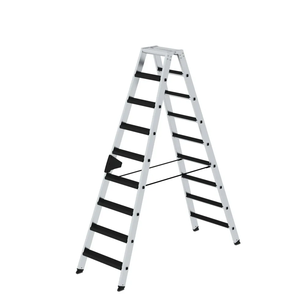 MUNK - Stufen-Stehleiter beidseitig begehbar mit clip-step relax 2x9 Stufen
