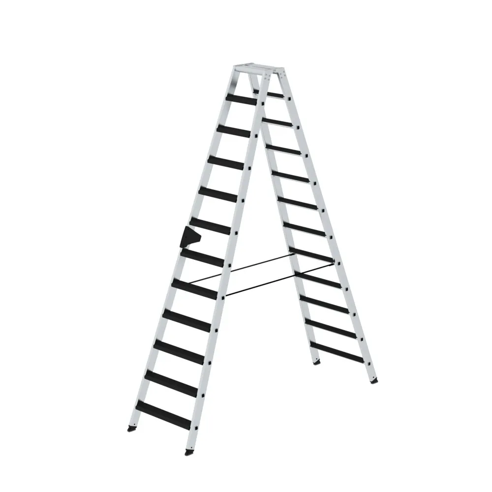 MUNK - Stufen-Stehleiter beidseitig begehbar mit clip-step relax 2x12 Stufen