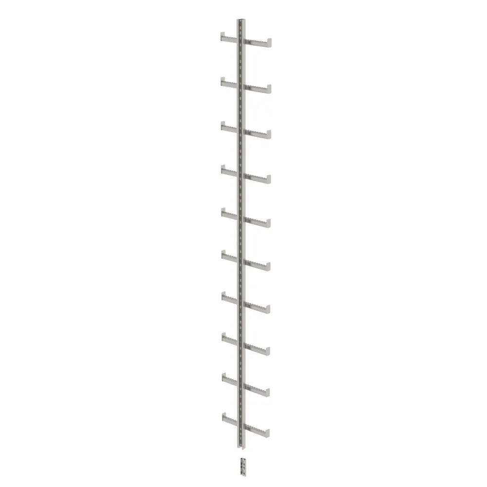 MUNK - Einholmleiter Edelstahl V4A (1.4571) Länge 2,80m