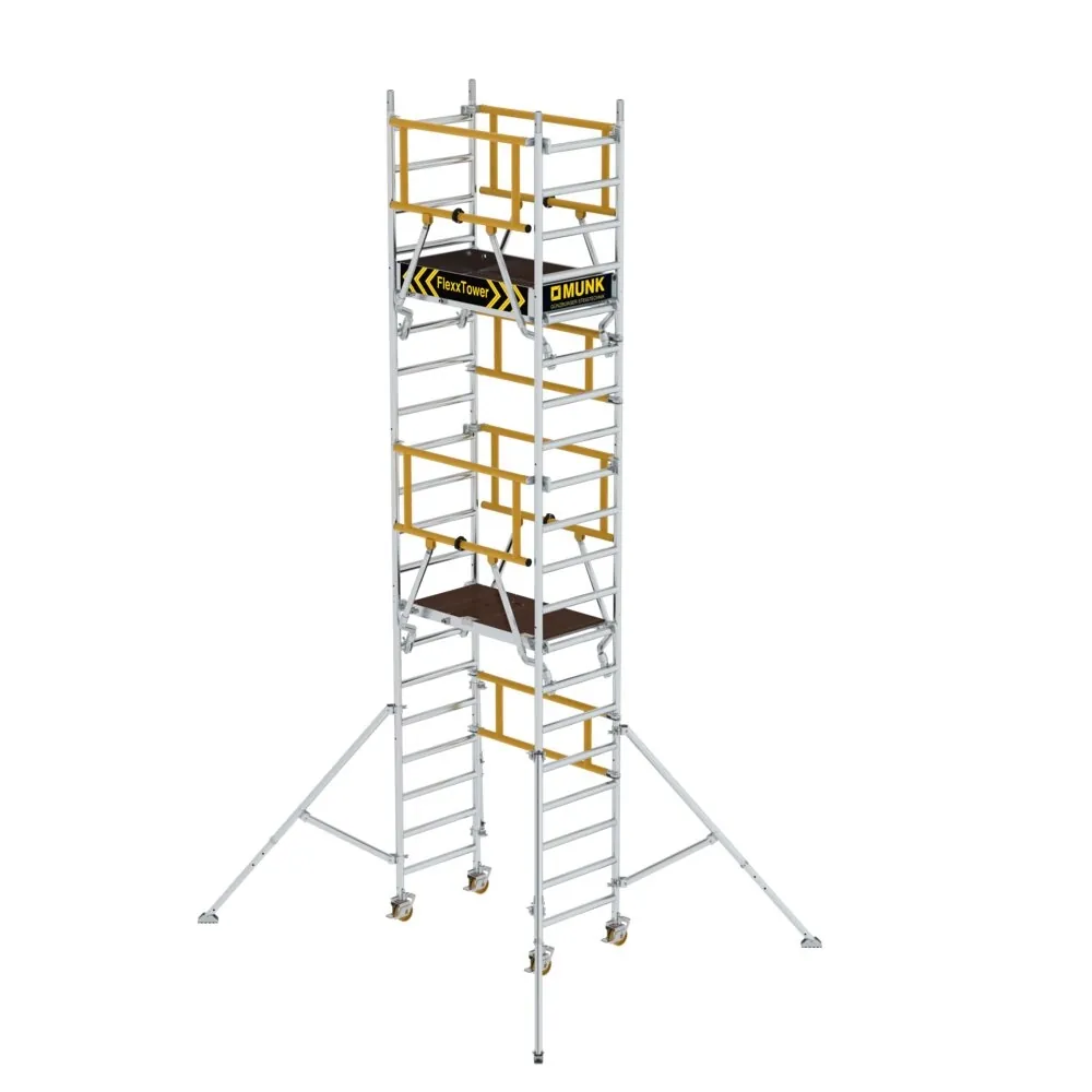 MUNK - FlexxTower SG mit vorlaufendem Geländer Plattformhöhe 4,10 m