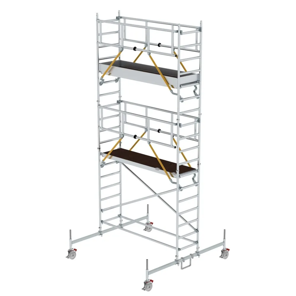 MUNK - Rollgerüst SG 0,75 x 2,45 m mit Fahrbalken Plattformhöhe 4,66 m