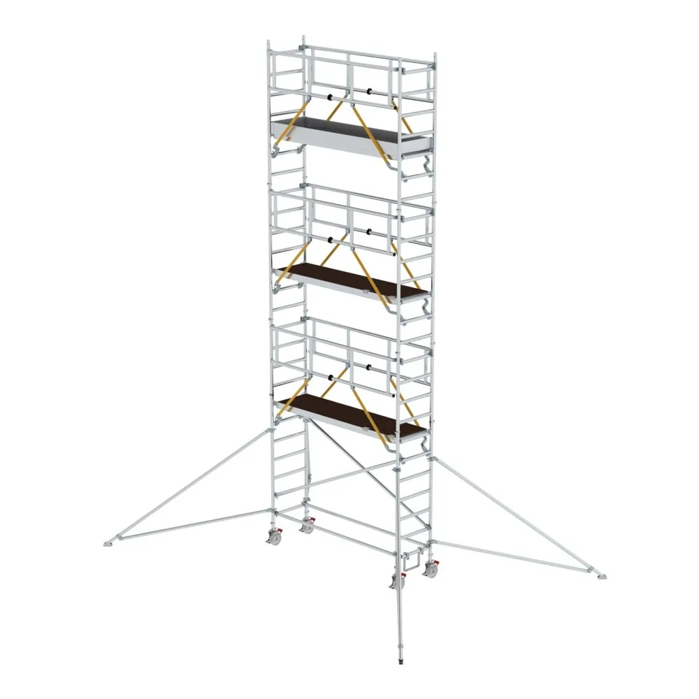 MUNK - Rollgerüst SG 0,75 x 2,45 m mit Ausleger Plattformhöhe 6,43 m