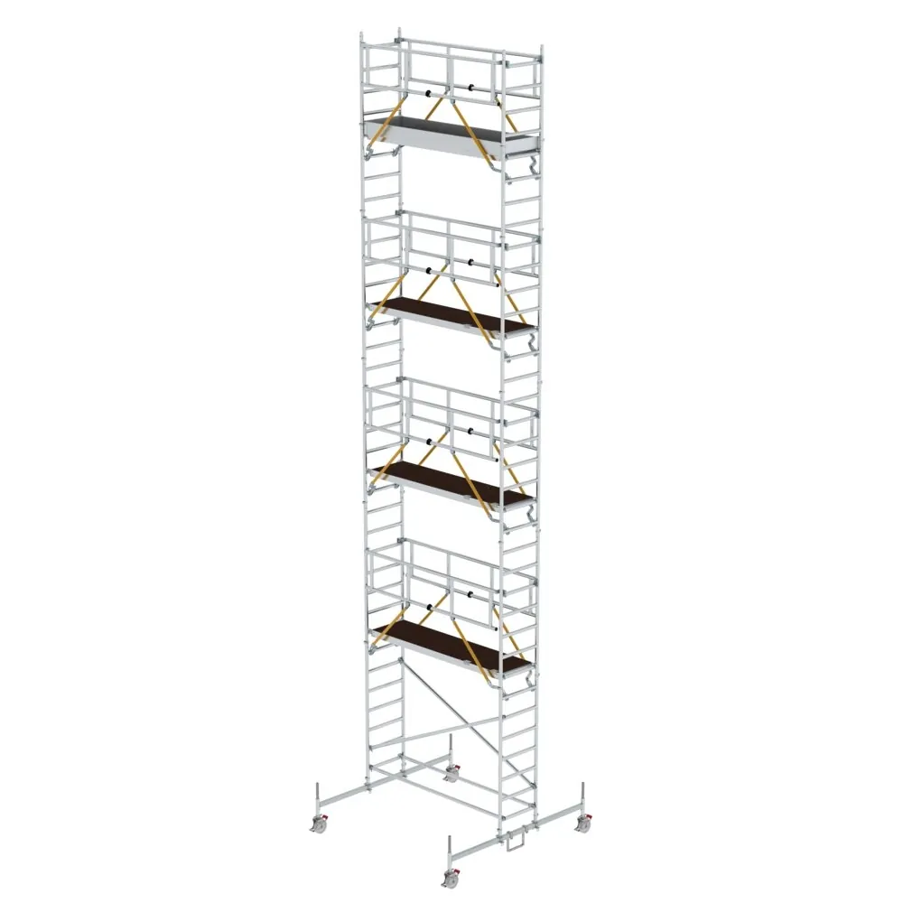 MUNK - Rollgerüst SG 0,75 x 2,45 m mit Fahrbalken Plattformhöhe 9,70 m