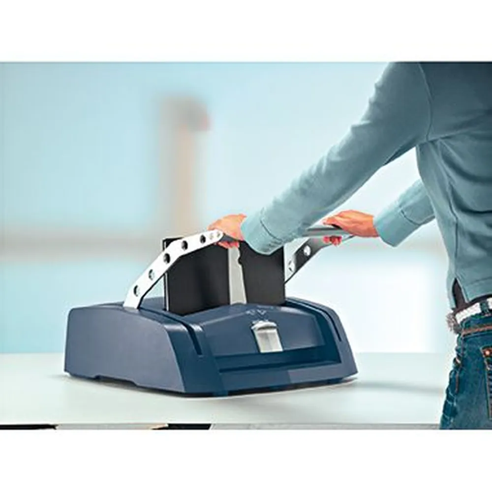 LEITZ® - Buchbindegerät impressBIND 280 73880000 DIN A4 blau/silber Hover Image
