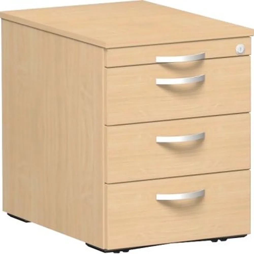 geramöbel - Rollcontainer Flex S-530151-BB 438x565x600mm buche