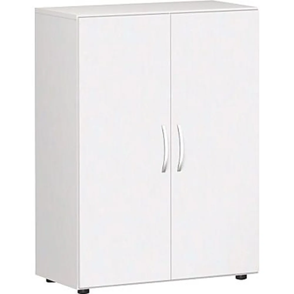 geramöbel - Flügeltürenschrank Flex S-383102-WW 3OH 80x42x110,4cm weiß