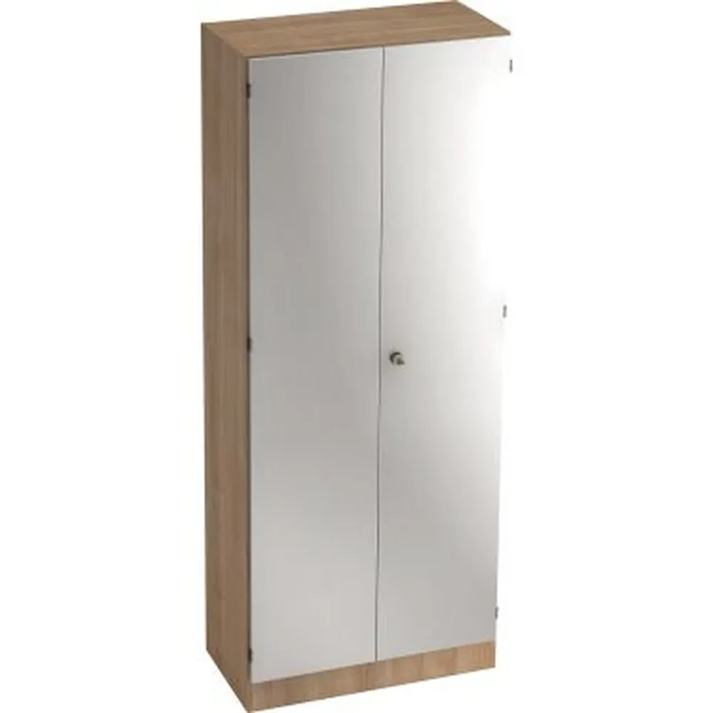Hammerbacher - Flügeltürenschrank V6100/N/S/SG 5OH nußbaum/silber