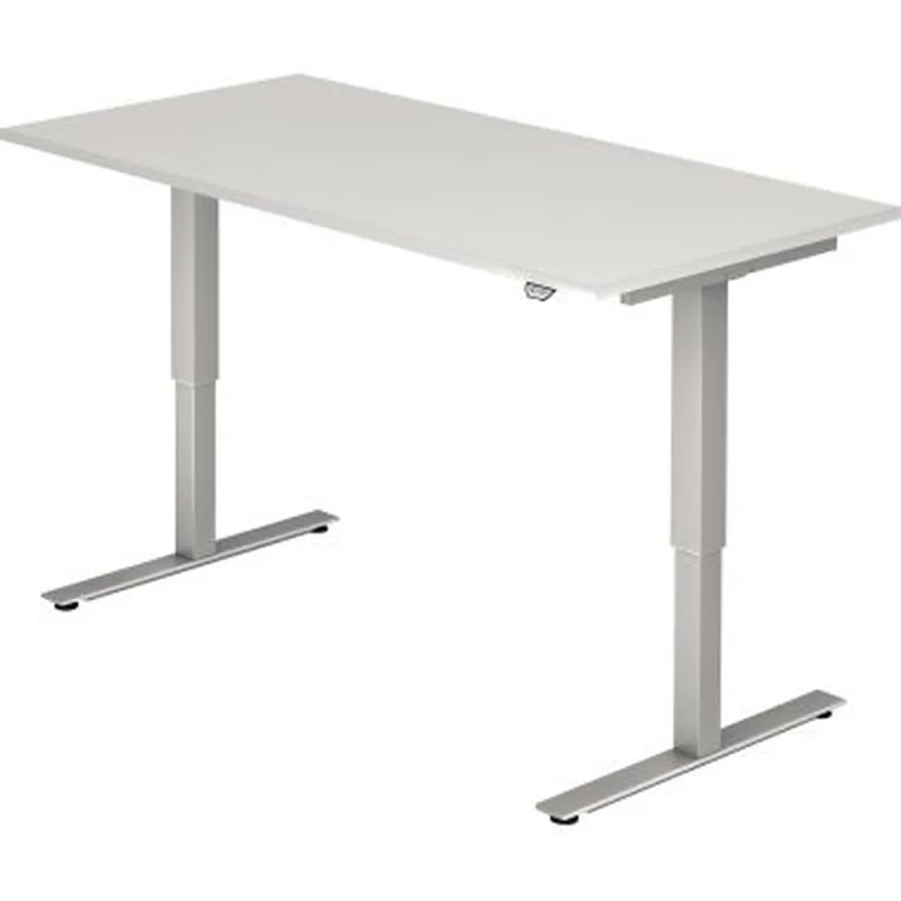 Hammerbacher - Schreibtisch VXMST16/W/S 160x80cm weiß