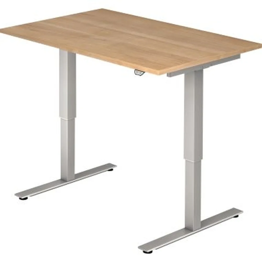 Hammerbacher - Schreibtisch VXMST12/N/S 120x80cm nußbaum