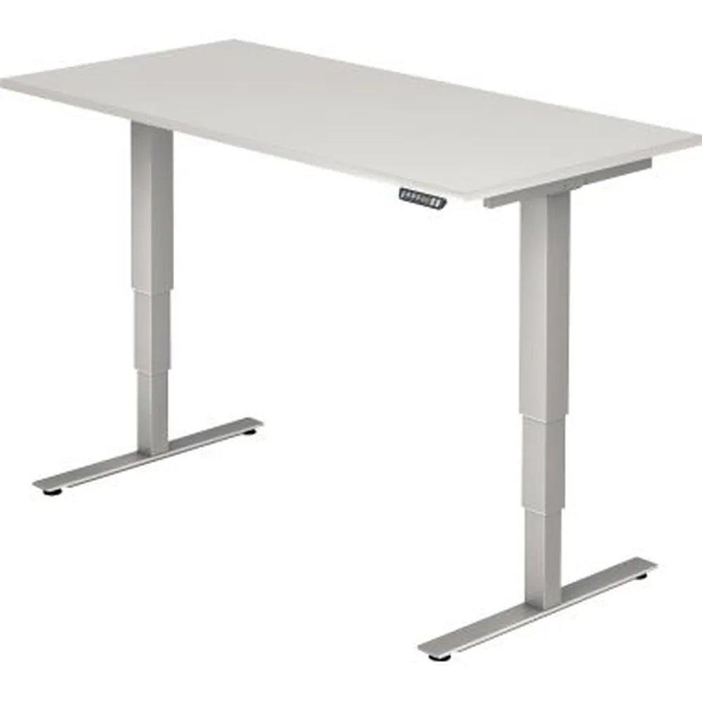 Hammerbacher - Schreibtisch VXDSM16/W/S 160x80cm weiß