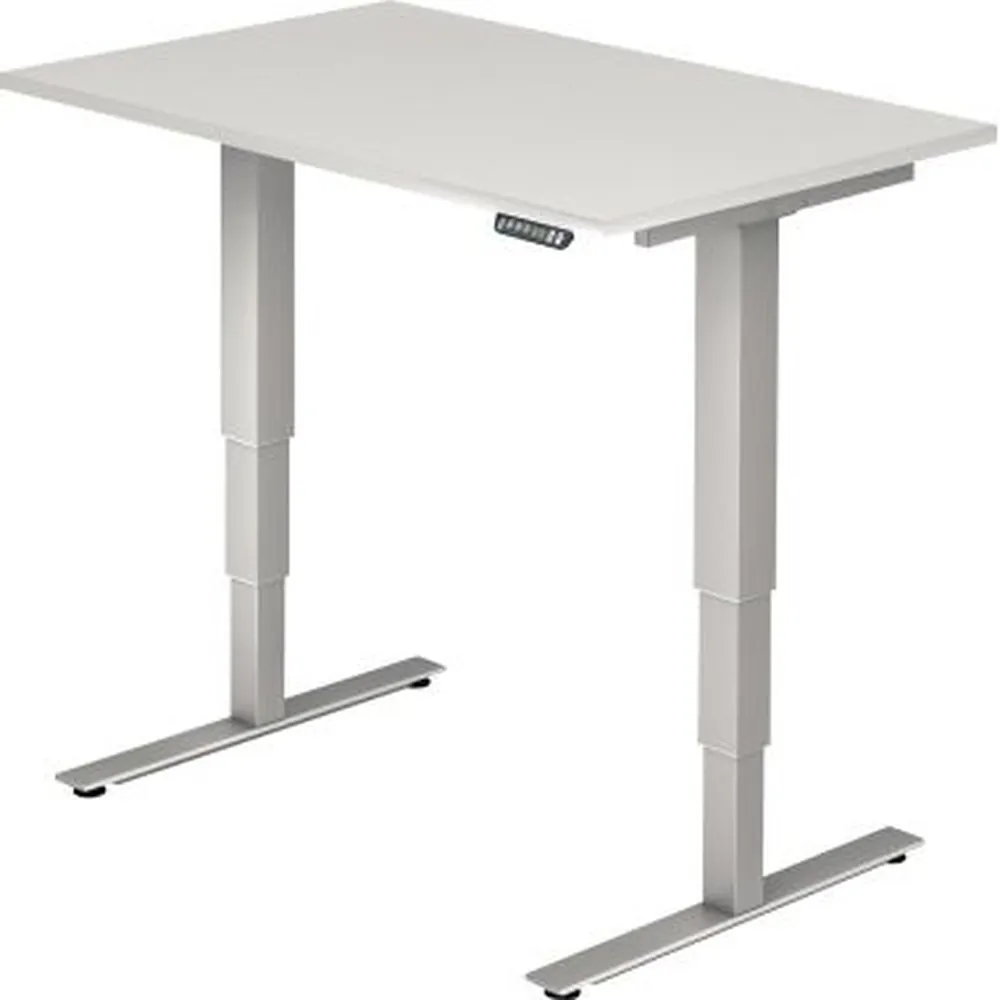 Hammerbacher - Schreibtisch VXDSM12/W/S 120x80cm weiß