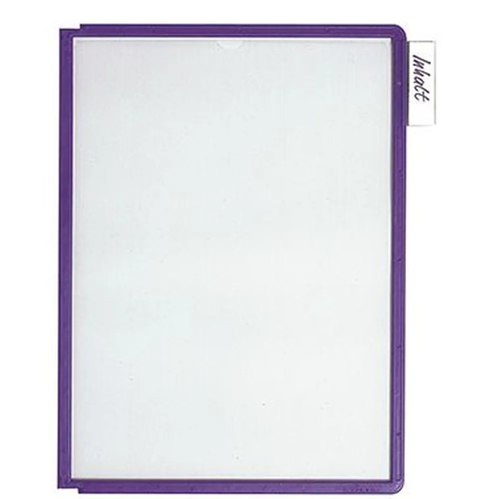 DURABLE - Kennzeichnungstasche 172107 DIN A6 quer dunkelblau 50er-Pack