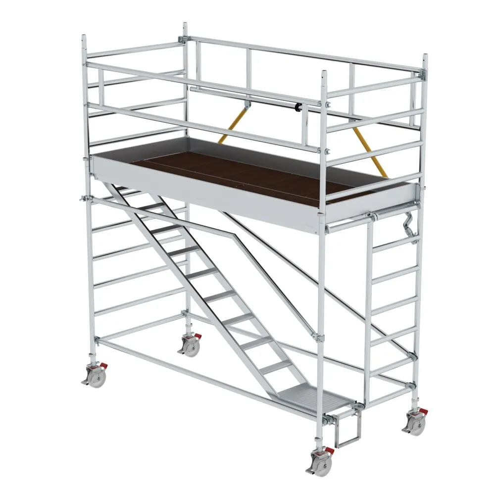MUNK - Rollgerüst SG 1,35 x 3,0 m mit Schrägaufstiegen Plattformhöhe 2,51 m