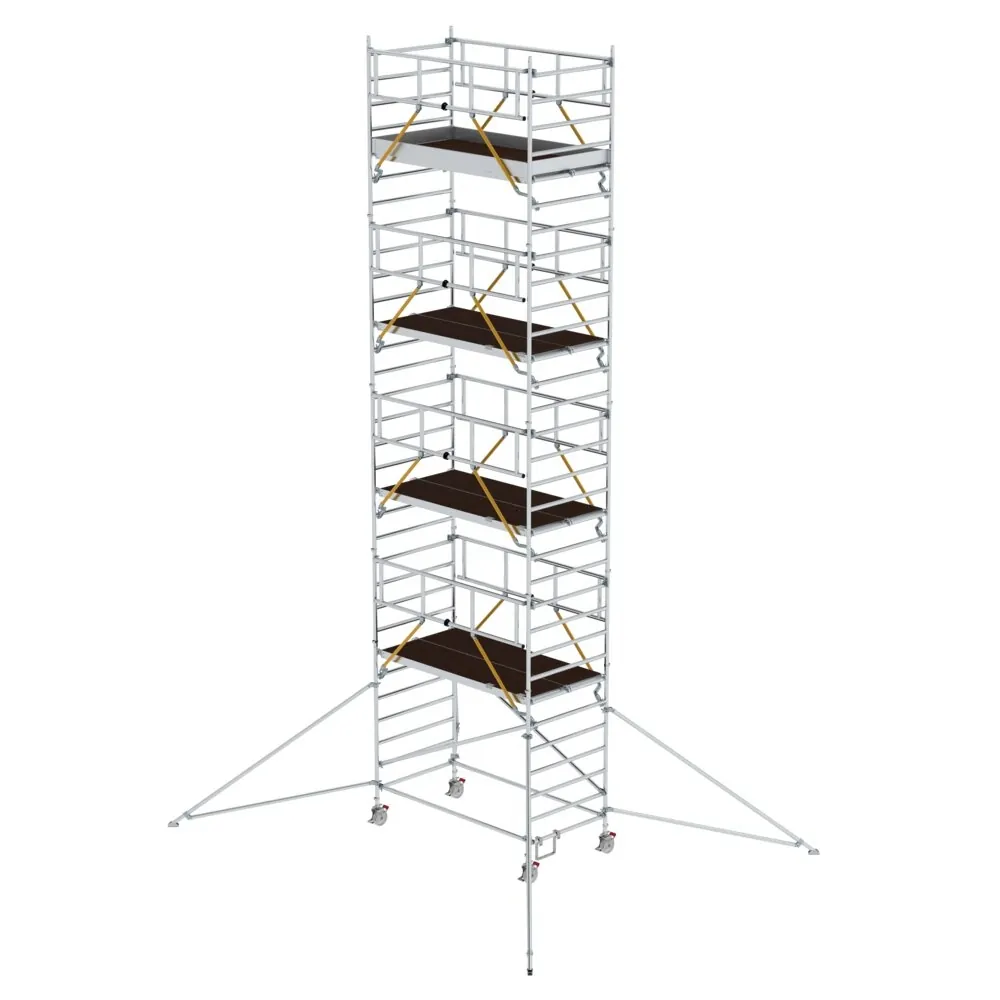 MUNK - Rollgerüst SG 1,35 x 2,45 m mit Ausleger & Doppel-Plattform Plattformhöhe 8,39 m