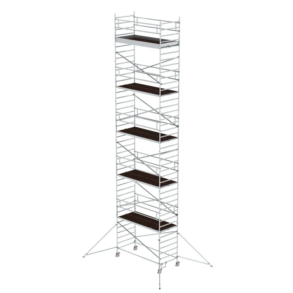 MUNK - Rollgerüst 1,35 x 3,0 m mit Ausleger & Doppel-Plattform Plattformhöhe 11,47 m