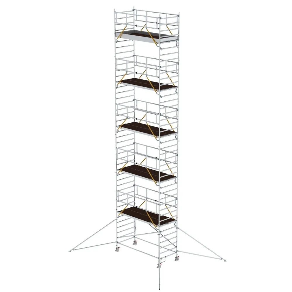 MUNK - Rollgerüst SG 1,35 x 3,0 m mit Ausleger & Doppel-Plattform Plattformhöhe 11,47 m