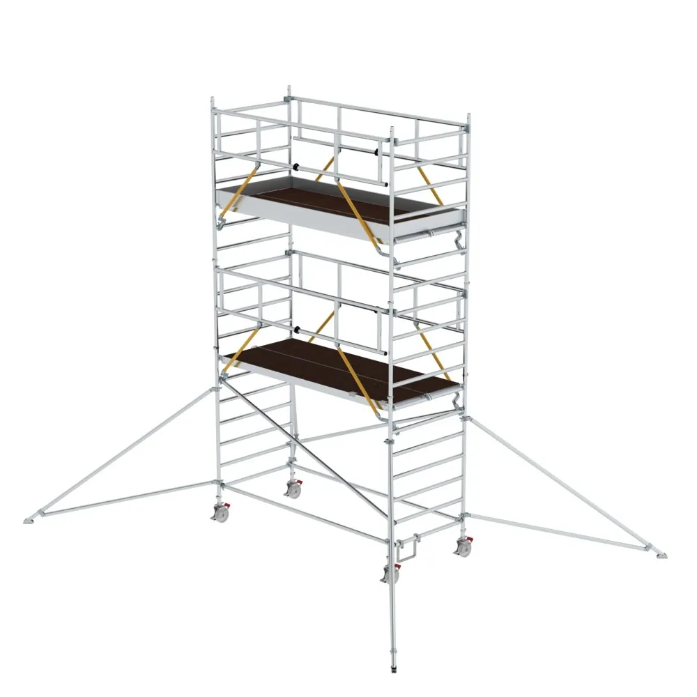 MUNK - Rollgerüst SG 1,35 x 3,0 m mit Ausleger & Doppel-Plattform Plattformhöhe 4,47 m