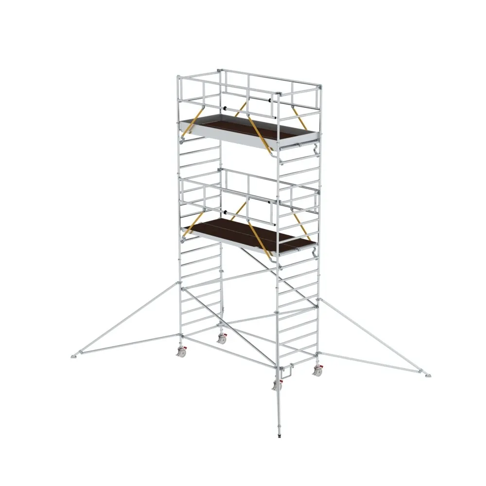 MUNK - Rollgerüst SG 1,35 x 3,0 m mit Ausleger & Doppel-Plattform Plattformhöhe 5,59 m