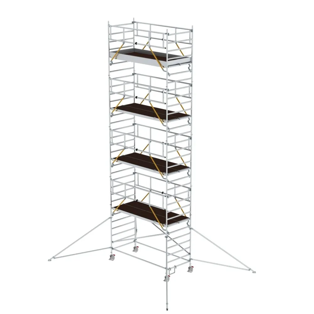 MUNK - Rollgerüst SG 1,35 x 3,0 m mit Ausleger & Doppel-Plattform Plattformhöhe 8,39 m