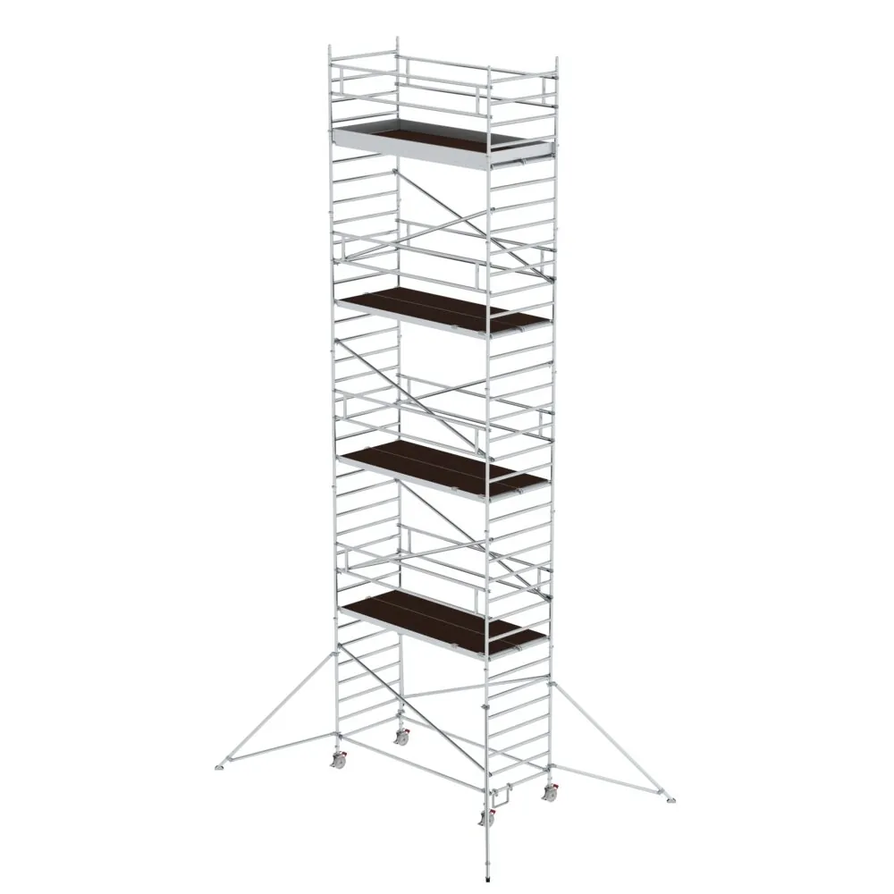 MUNK - Rollgerüst 1,35 x 3,0 m mit Ausleger & Doppel-Plattform Plattformhöhe 9,51 m