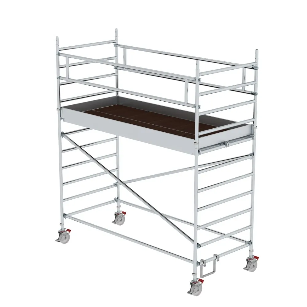 MUNK - Rollgerüst 1,35 x 3,0 m mit Doppel-Plattform Plattformhöhe 2,51 m
