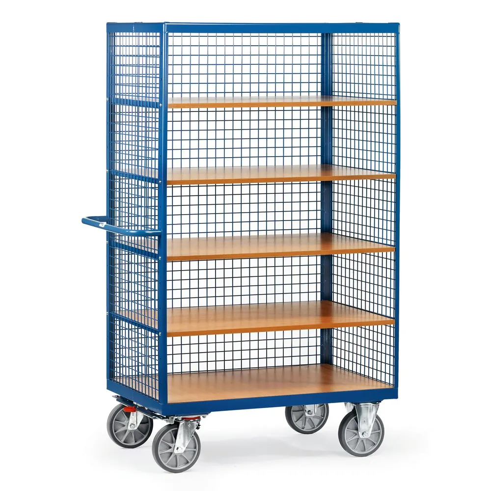 fetra® - Kastenwagen 3393, Gitterwände, TPE-Reifen, Tragkraft 750kg