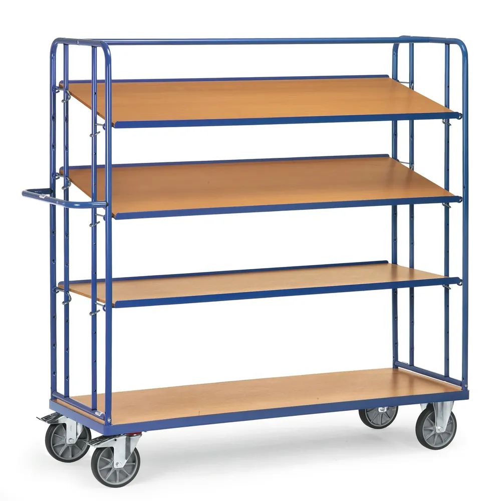 fetra® - Etagenwagen 4396, 4 Böden, Tragkraft 500kg