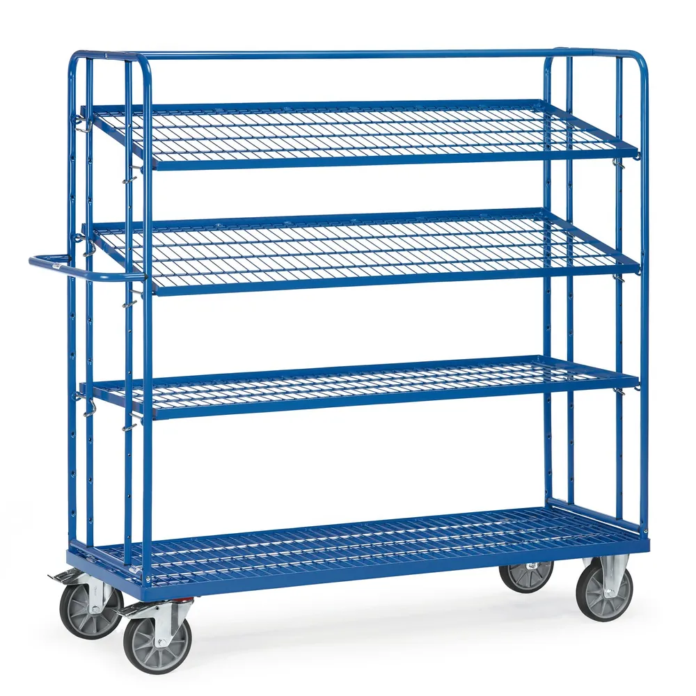 fetra® - Etagenwagen 4495, 4 Böden, Tragkraft 500kg