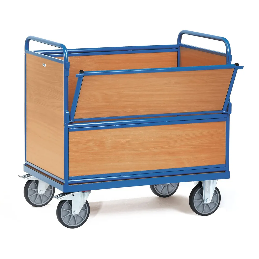 fetra® - Holzkastenwagen 2873, TPE-Reifen, Tragkraft 600kg