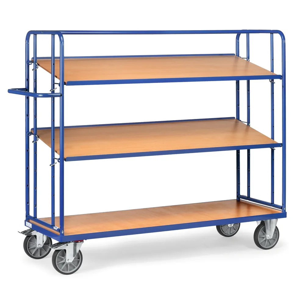 fetra® - Etagenwagen 4296, 3 Ebenen, Tragkraft 500kg